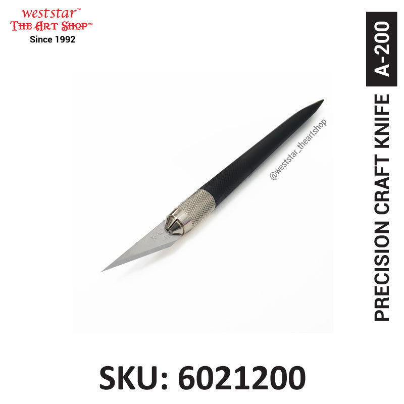 Copper Head Precision Art Knife / Craft Knife + 5 Blade (A-200)