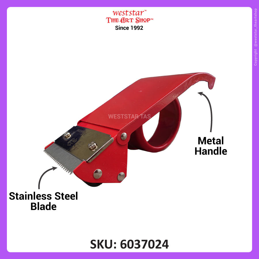 Hand-held Opp Tape Dispenser, Packaging Tape Dispenser (Metal Handle) 2" / 48mm