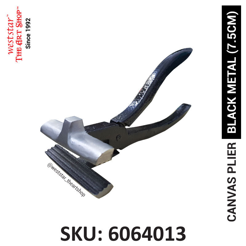 7.5cm Black Steel Canvas Plier | For stretching canvas