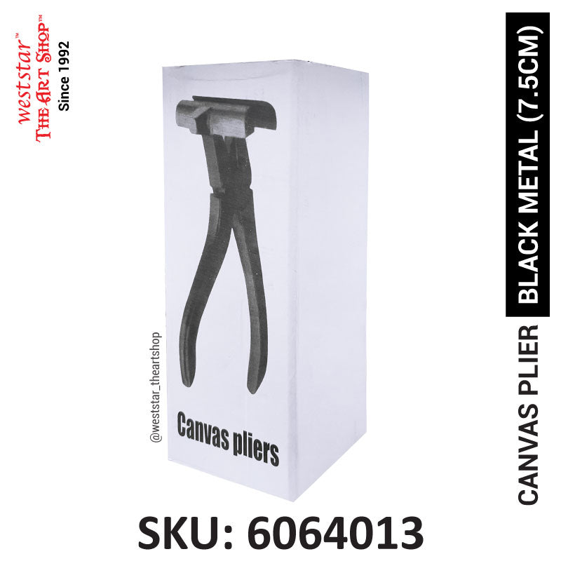 7.5cm Black Steel Canvas Plier | For stretching canvas