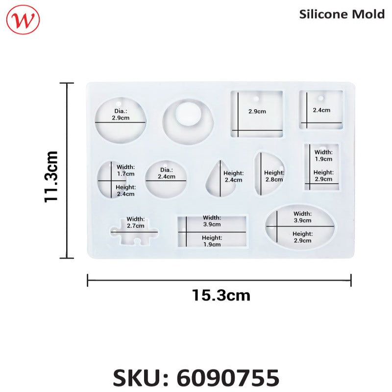 Small Pendant Shape Silicone Mold / Mould