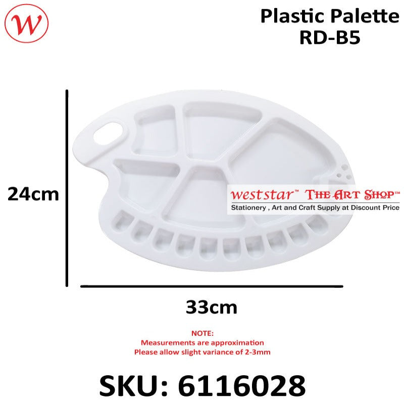 Plastic Watercolor Palette (RD-B5) | 24cm x 33cm