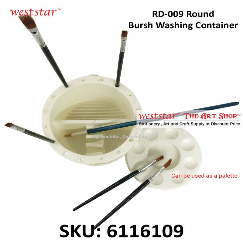 RD-009 Round Brush Washing Container