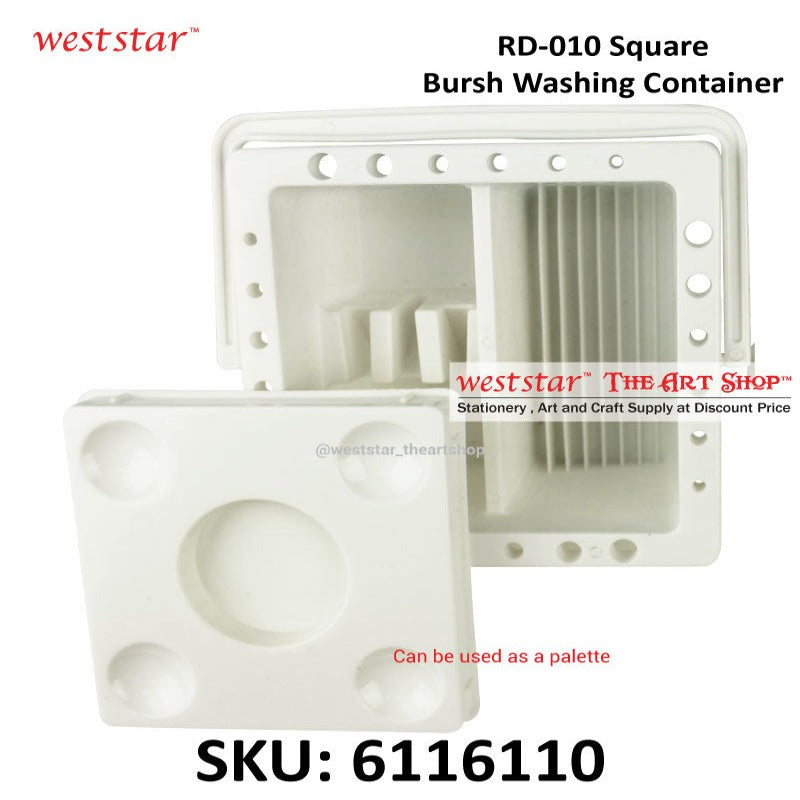 RD-010 Square Brush Washing Container