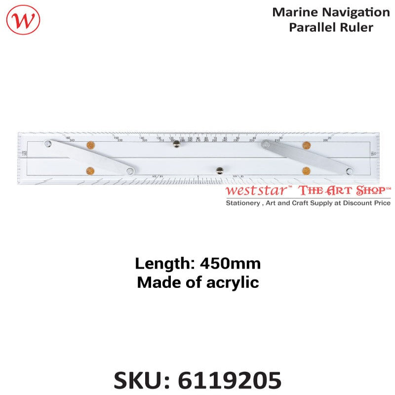Marine Navigation / Nautical Parallel Ruler | 450mm