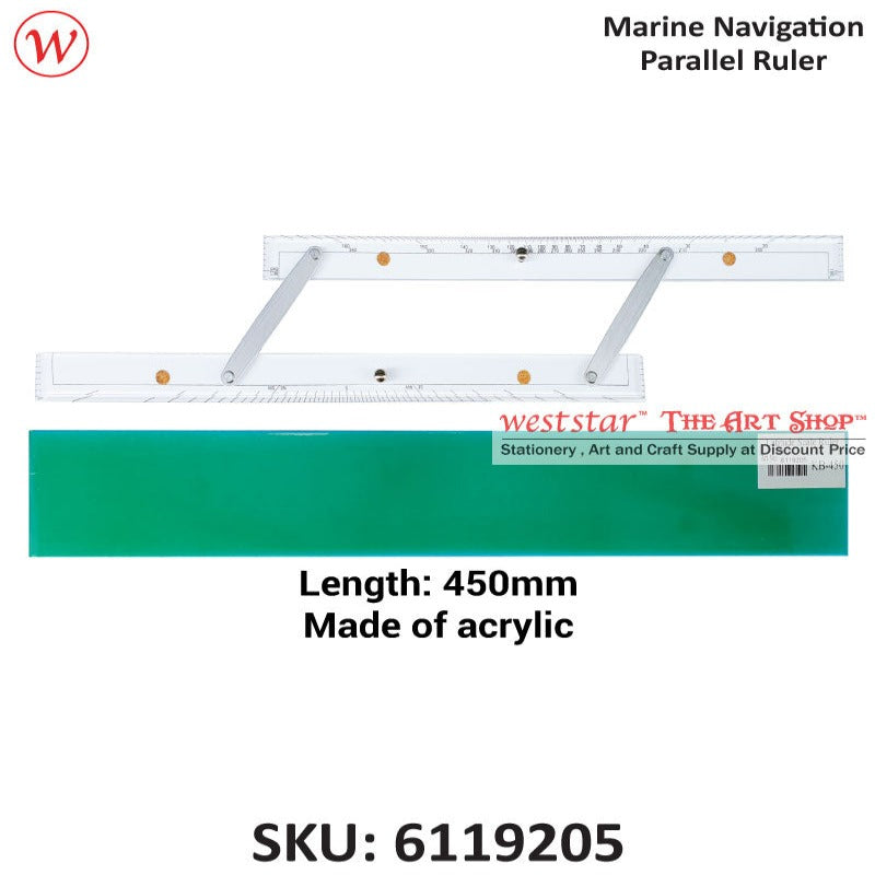 Marine Navigation / Nautical Parallel Ruler | 450mm