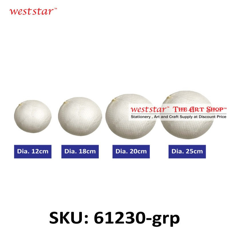 Styrofoam Ball (12cm to 25cm)