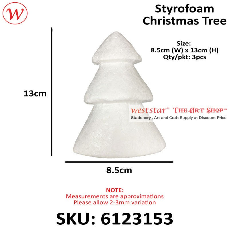 Styrofoam Christmas Tree #13 (3pcs)