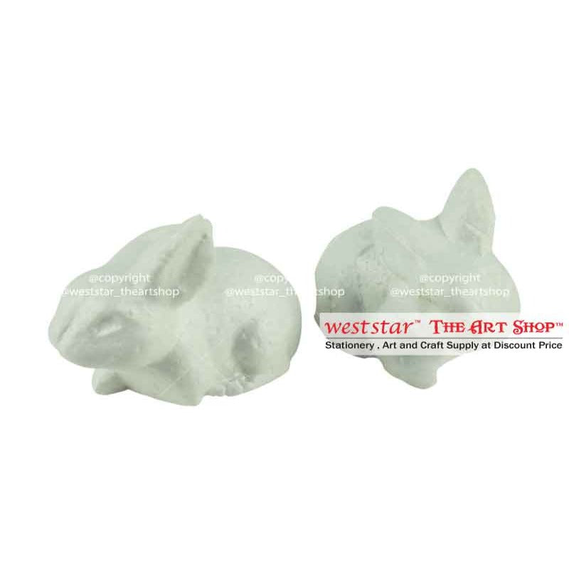 Styrofoam Rabbit #9 7cm 2pcs/pack