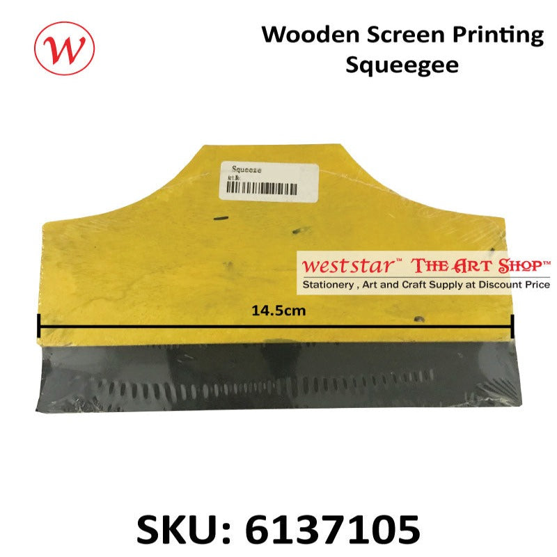 Squeegee - Wooden handle - for screen printing