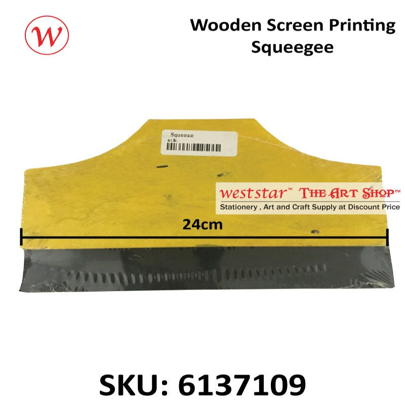 Squeegee - Wooden handle - for screen printing