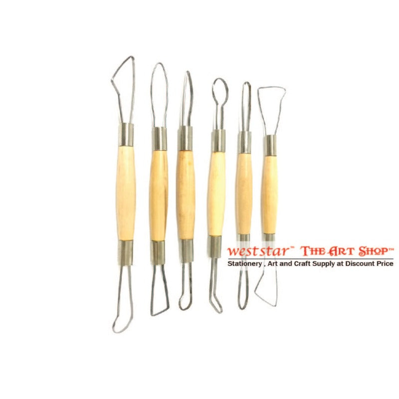 Pottery Tools Wire-End 6pc/Set