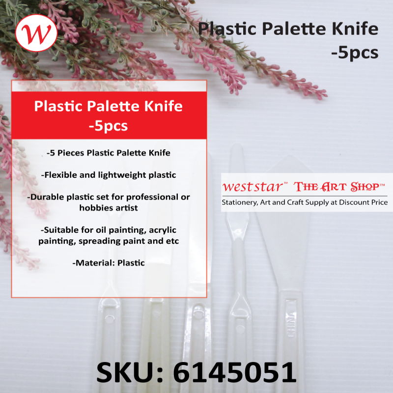 Plastic Palette Knife -5pcs