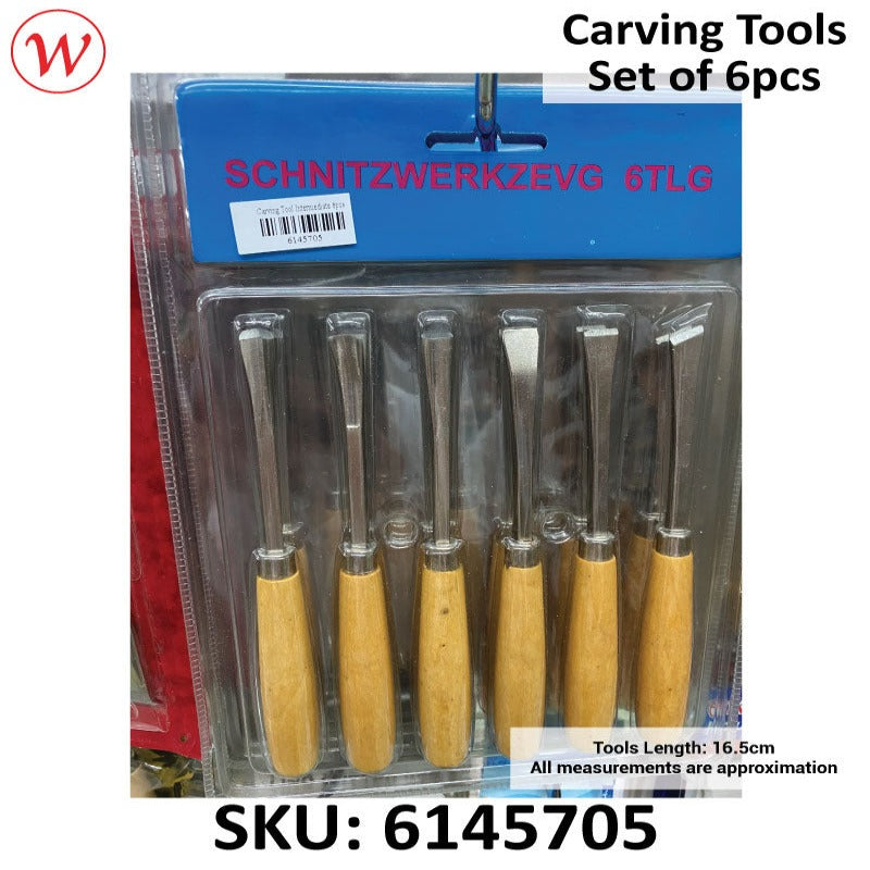 Wood Carving Tools (Alat Ukiran Kayu) | 6pcs