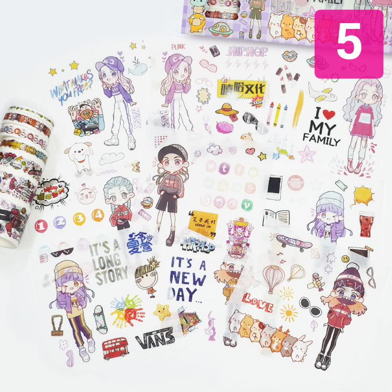 Assorted Design Washi Tape