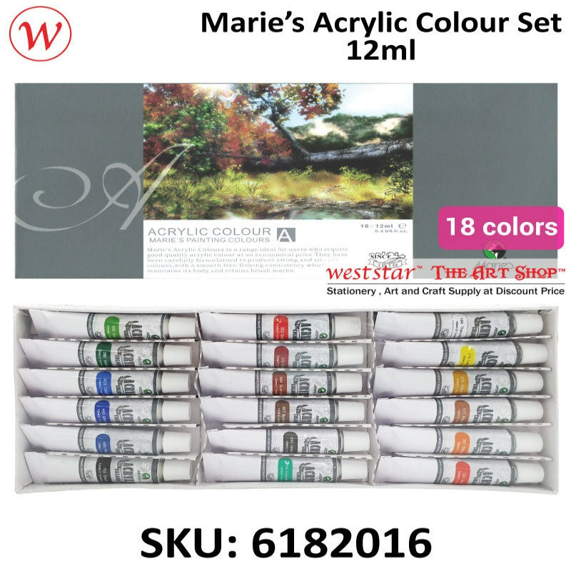 Marie's 818 - Acrylic 18 Color Set