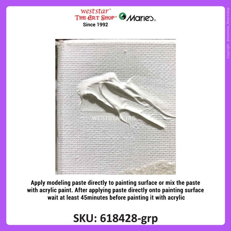 Marie's Modeling Paste, Texture Paste (Used to create texture) 275ml, 500ml, 1000ml