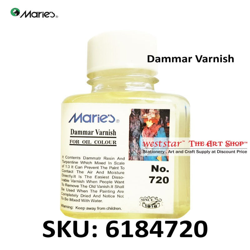 Marie's Dammar Varnish 75ml | For Oil Colour