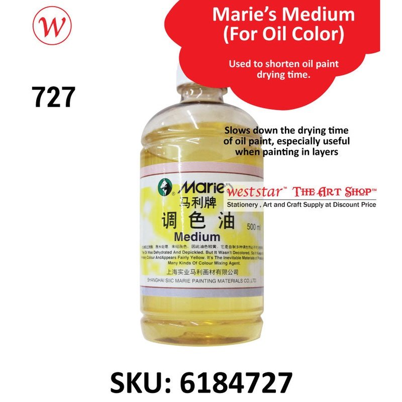 Marie's Painting Medium 500ml - No.727 | For Oil Color