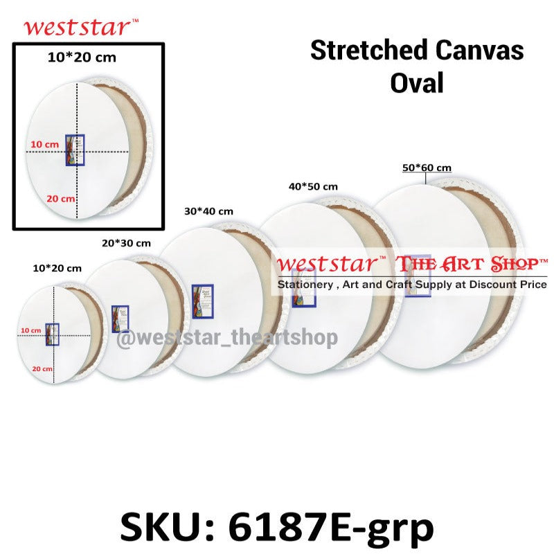 Stretched Canvas - Oval