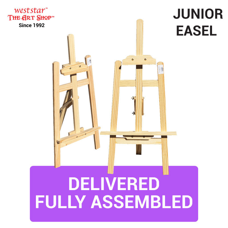 Junior Easel Wooden Easel 70cm Wooden Easel 90cm (70cm,90cm) For kids or adults painting on desk (Fit up to A3 size)