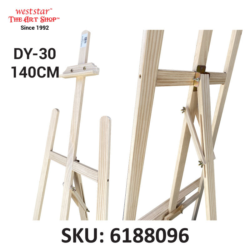 Eco Wooden Easel (DY-28) Wooden Easel 148cm (Holds board size up to 104cm / 41")