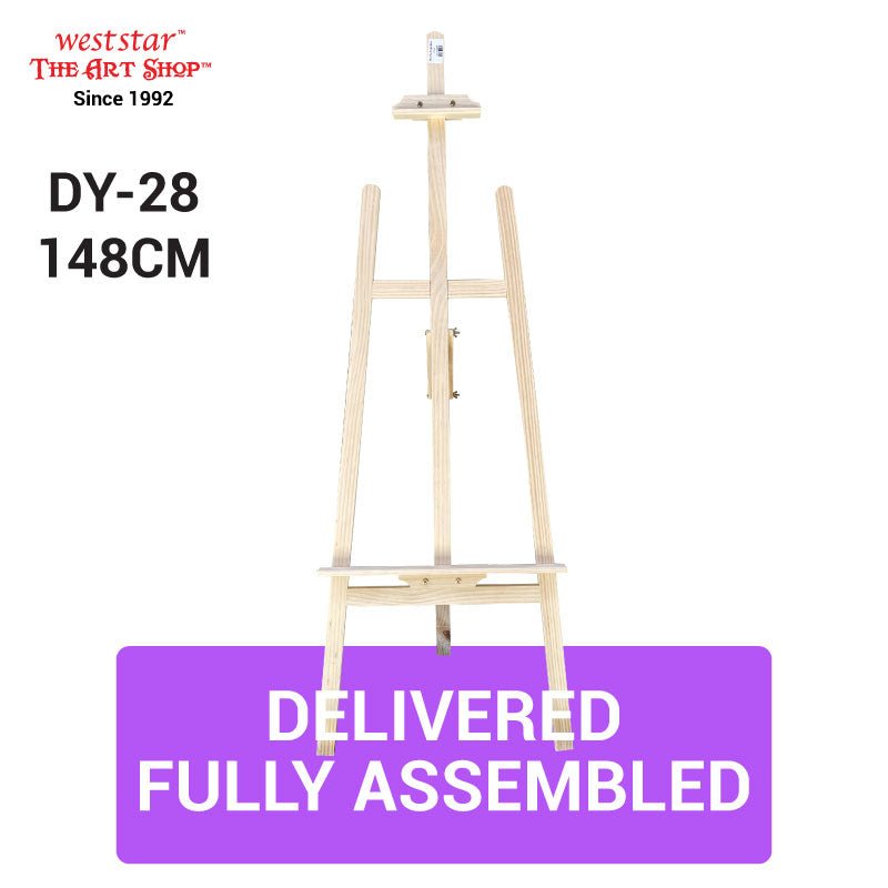 Eco Wooden Easel (DY-28) Wooden Easel 148cm (Holds board size up to 104cm / 41")
