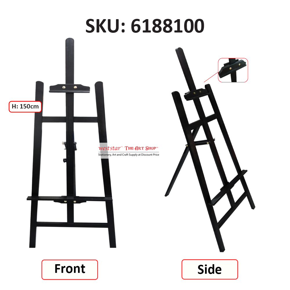 Black Wooden Easel 150cm (6188100)