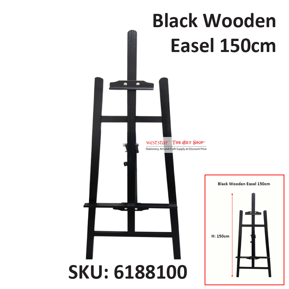 Black Wooden Easel 150cm (6188100)