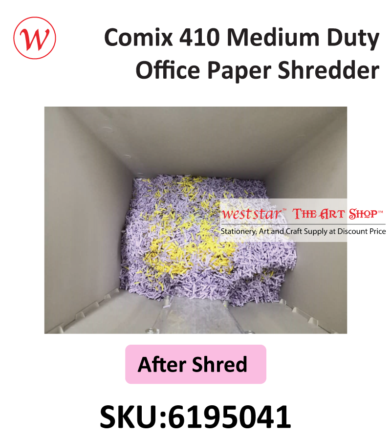 Comix 410 Medium Duty Office Paper Shredder