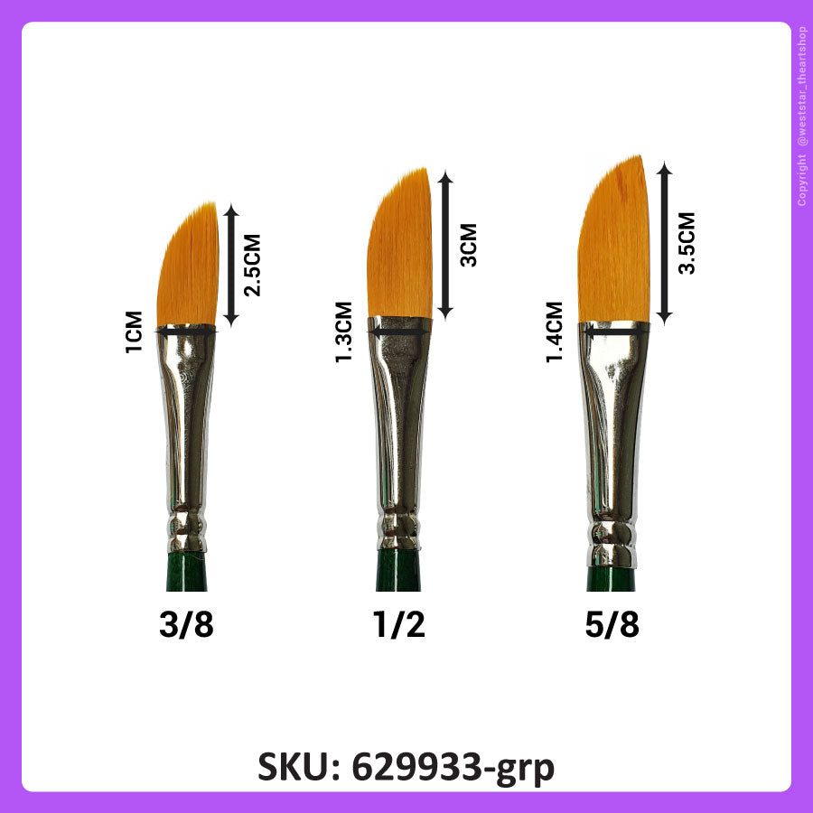 ARTYS Synthetic Sable Dagger Brush , High Quality Dagger Brush (# 3/8 , 1/2 , 5/8)