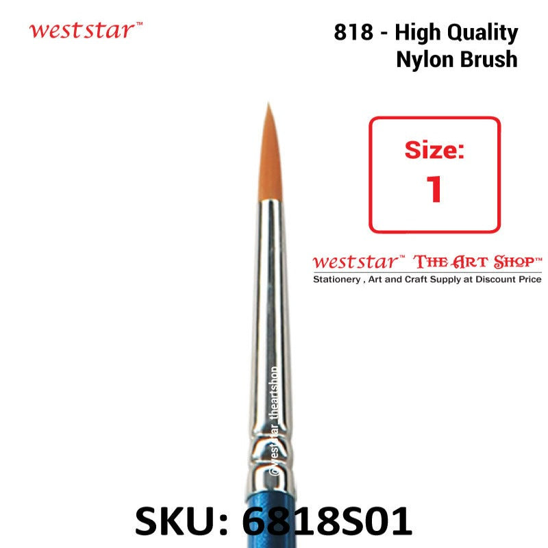 ARTYS 818-S High Quality Nylon Brush Round Watercolour Brush Painting Brush