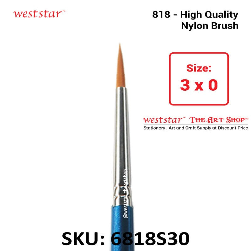 ARTYS 818-S High Quality Nylon Brush Round Watercolour Brush Painting Brush