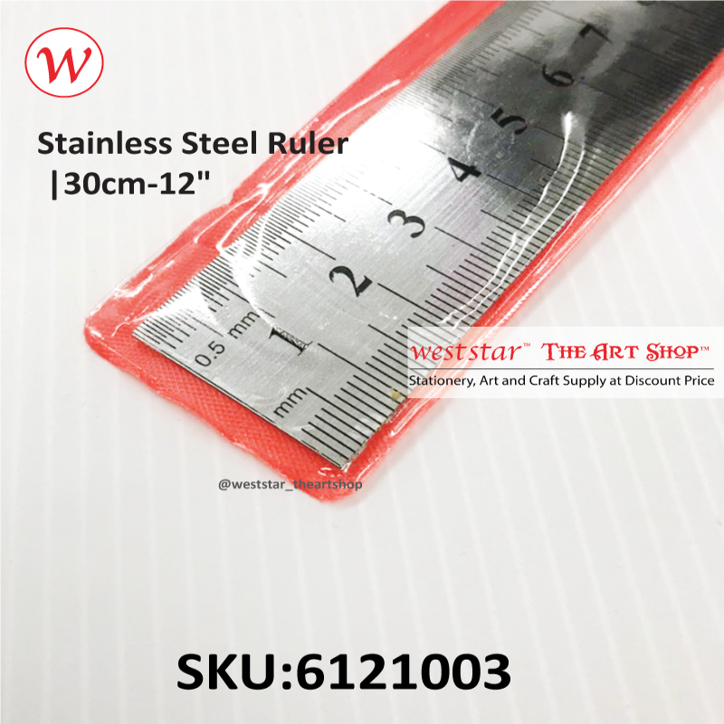 Stainless Steel Ruler |30cm-12"