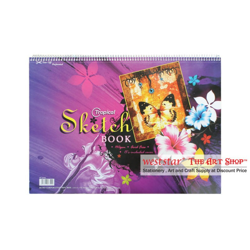 Tropical Perforated Sketch 140g B5