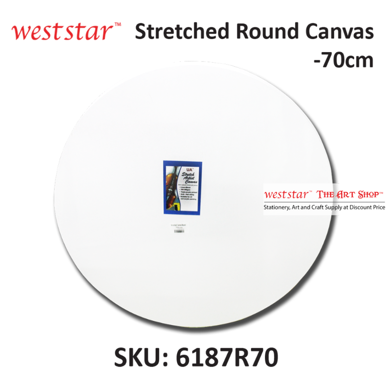 Stretched Canvas (Primed) - Linen Blend | ROUND