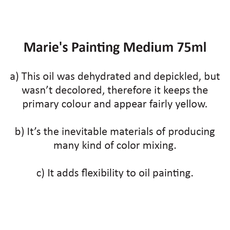 Marie's Painting Medium 75ml (No.718) | For Oil Colour
