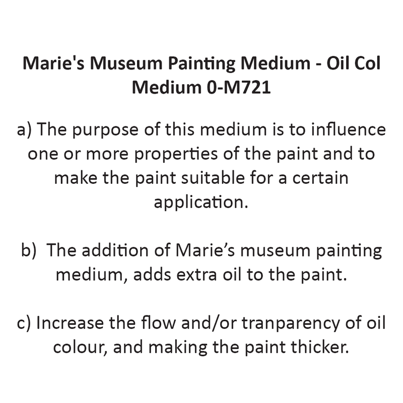 Marie's Museum Painting Medium - Oil Col Medium 0-M721