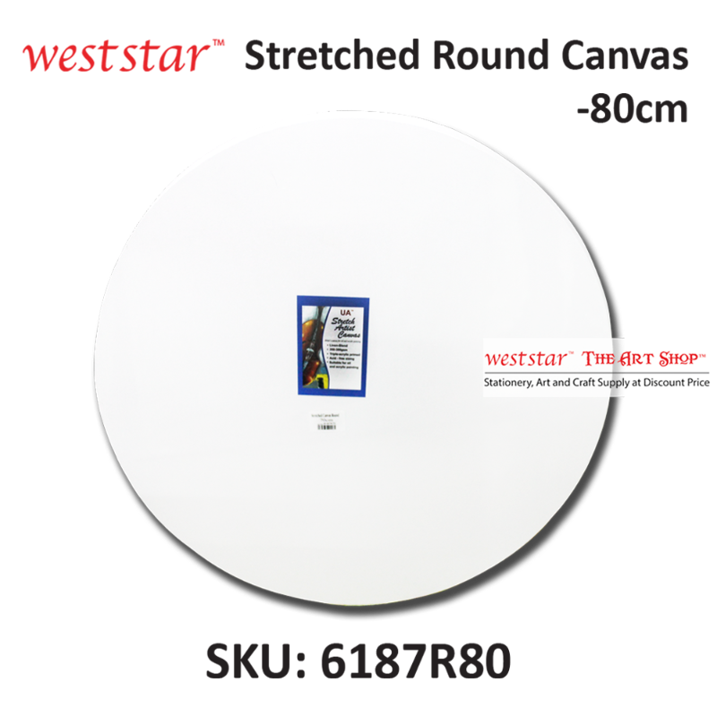 Stretched Canvas (Primed) - Linen Blend | ROUND