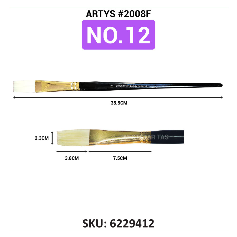 ARTYS Synthetic Bristle Flat Brush (2008F)