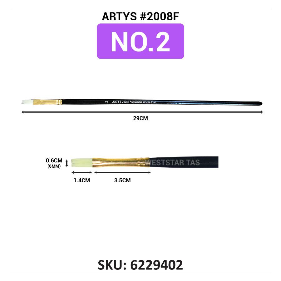 ARTYS Synthetic Bristle Flat Brush (2008F)
