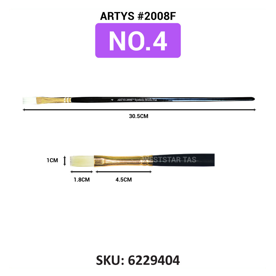 ARTYS Synthetic Bristle Flat Brush (2008F)