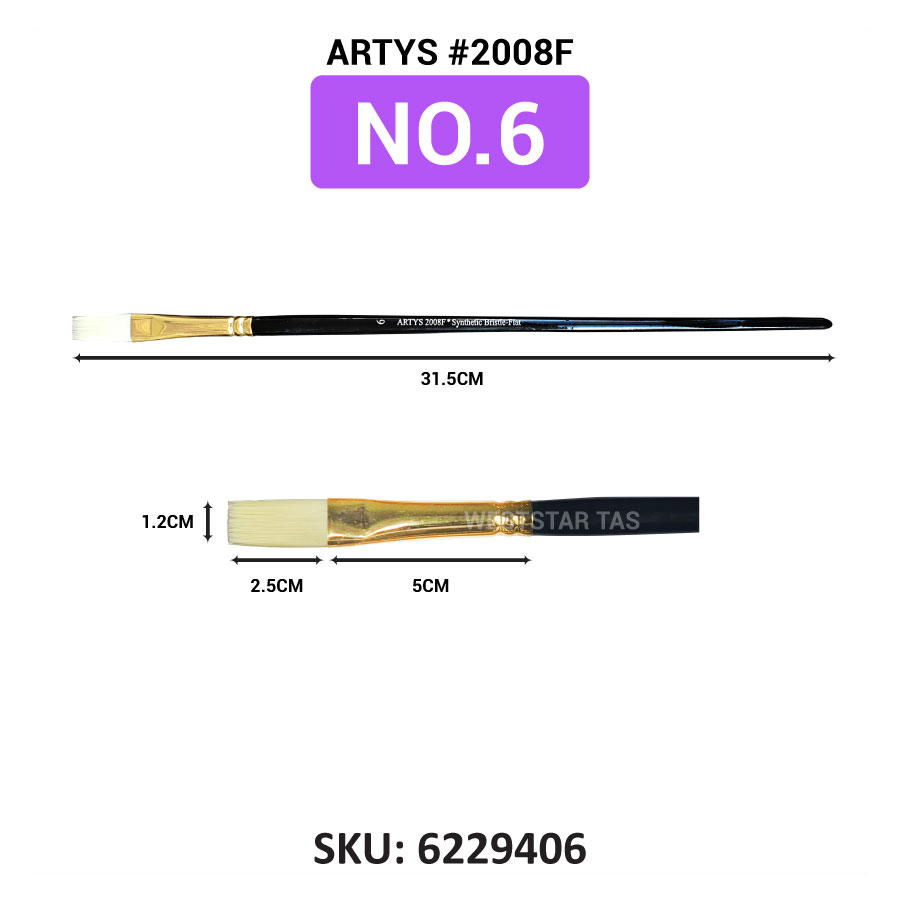 ARTYS Synthetic Bristle Flat Brush (2008F)