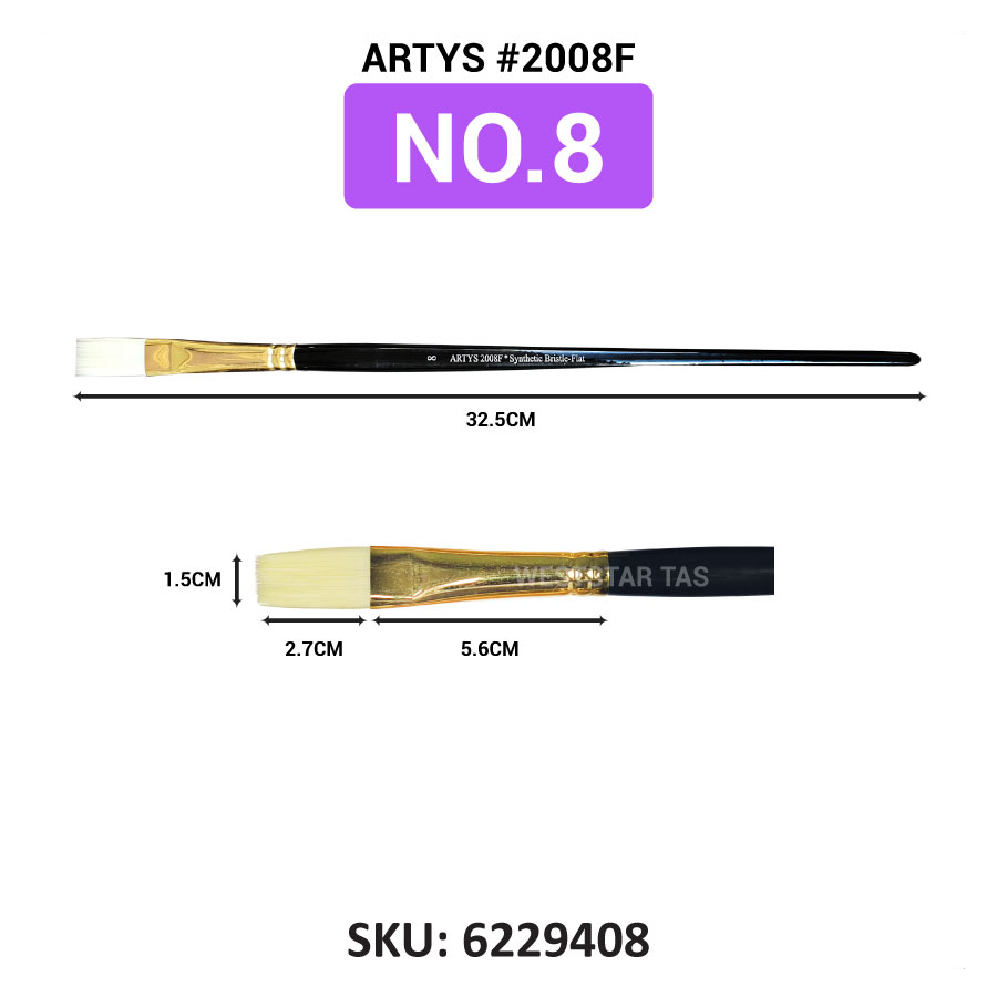 ARTYS Synthetic Bristle Flat Brush (2008F)