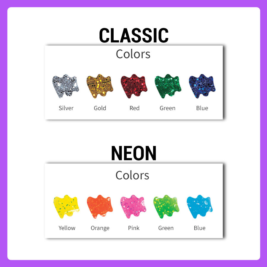 Amos Glitter Glue Set (Classic / Neon) 5colors