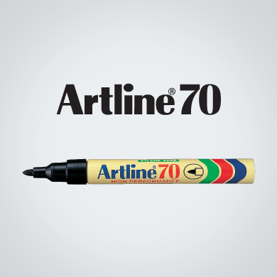 Artline Permanent Marker, Artline 70, Artline Marker - BULLET / ROUND (Set of 10pcs)
