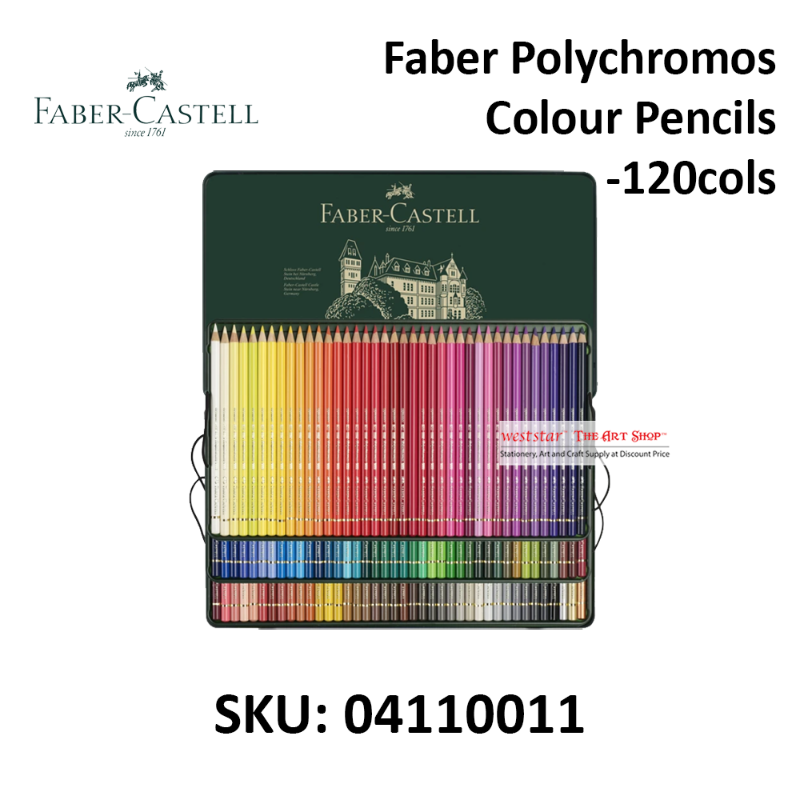 Faber Polychromos Colour Pencils - Tin of 120cols
