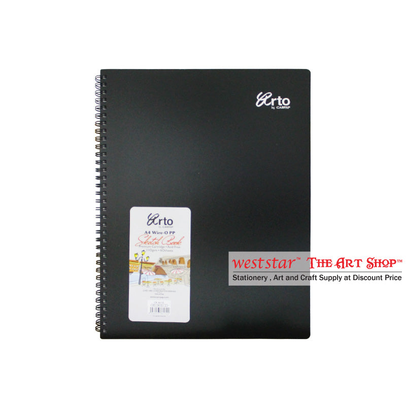 Arto CR36132 Wire-O Sketch Book A4