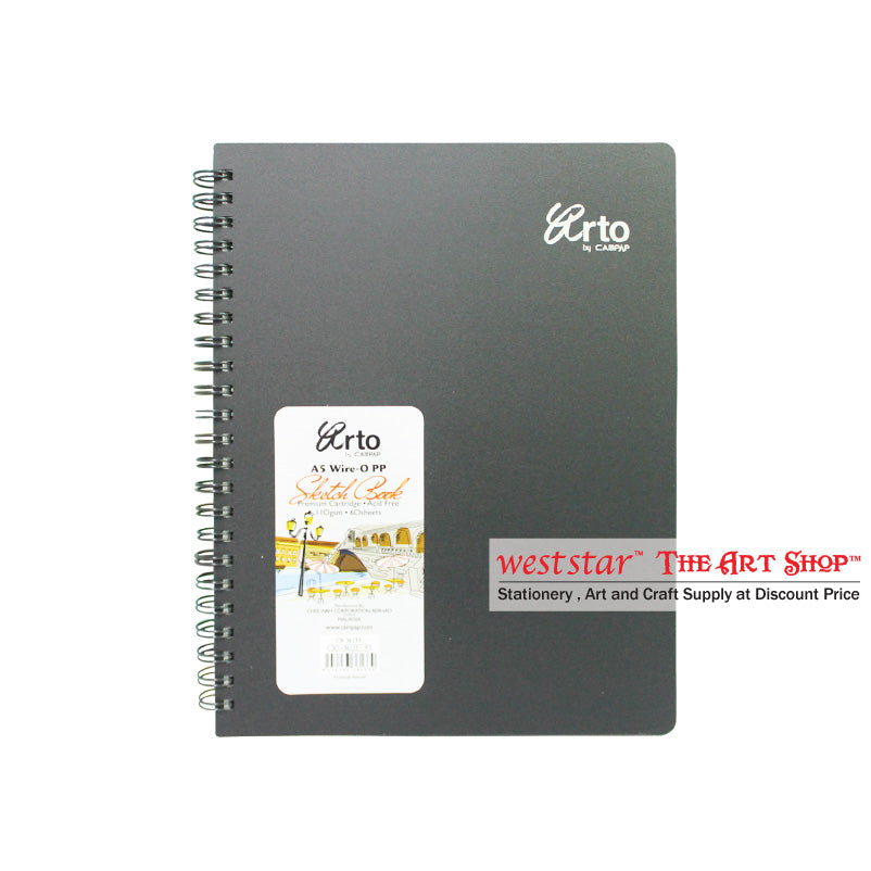 Arto CR36133 Wire-O Sketch Book A5