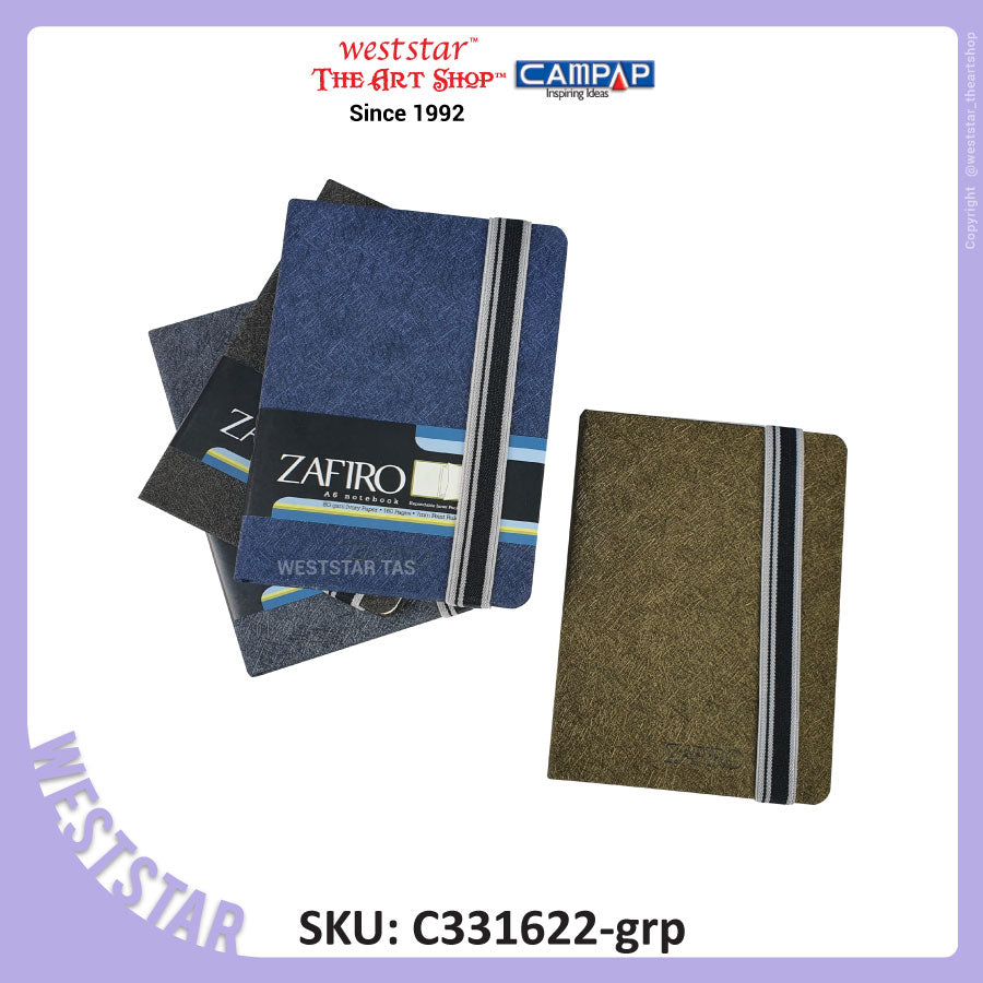 A6 Campap Zafiro Notebook (CE33162) | METALLIC COVER